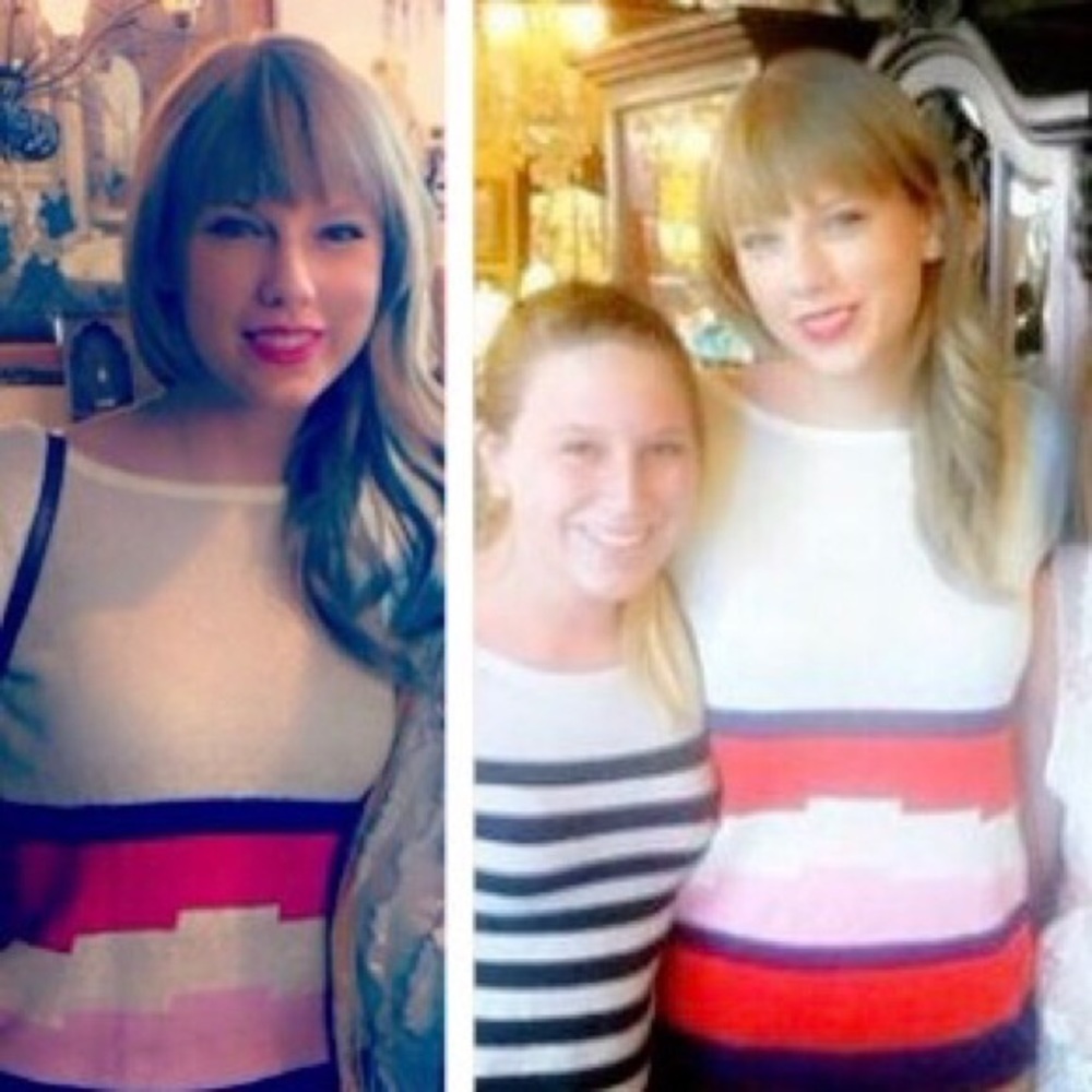 Madewell sweater as seen on Taylor Swift